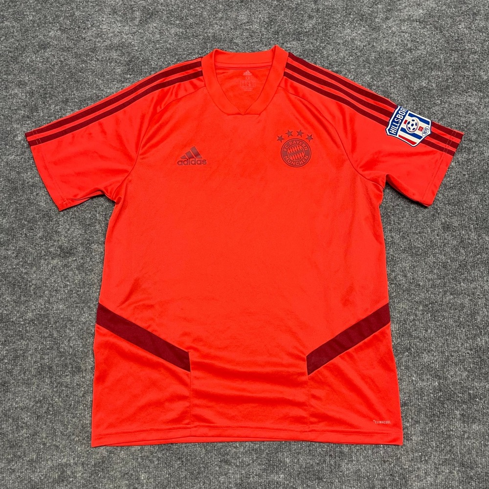 FC Bayern Munich‎ Jersey Mens Medium Red Hillsboro Soccer Club Patch Adidas 2019
